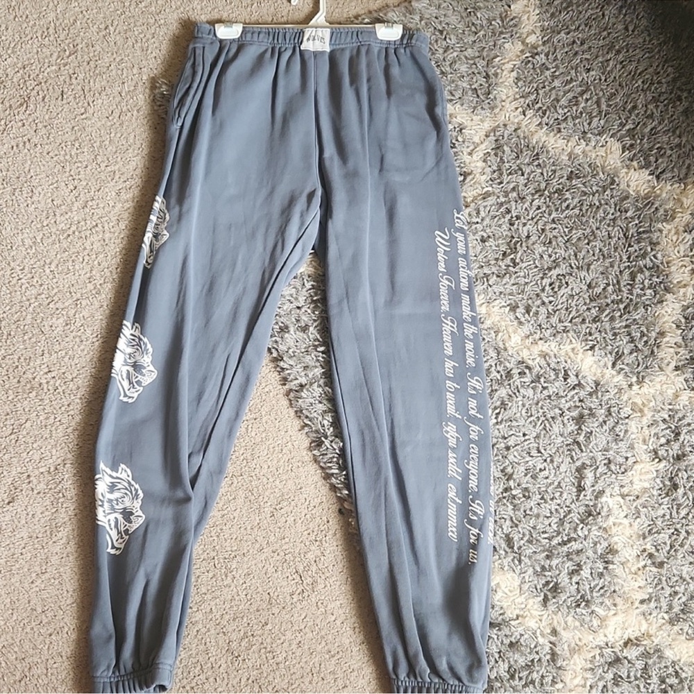Darc Sport blue Jogger Sweatpants with White Script